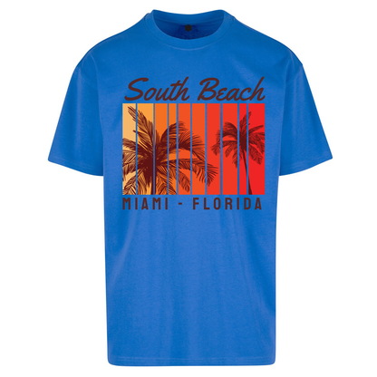 South Beach Miami Florida Oversized T Shirts