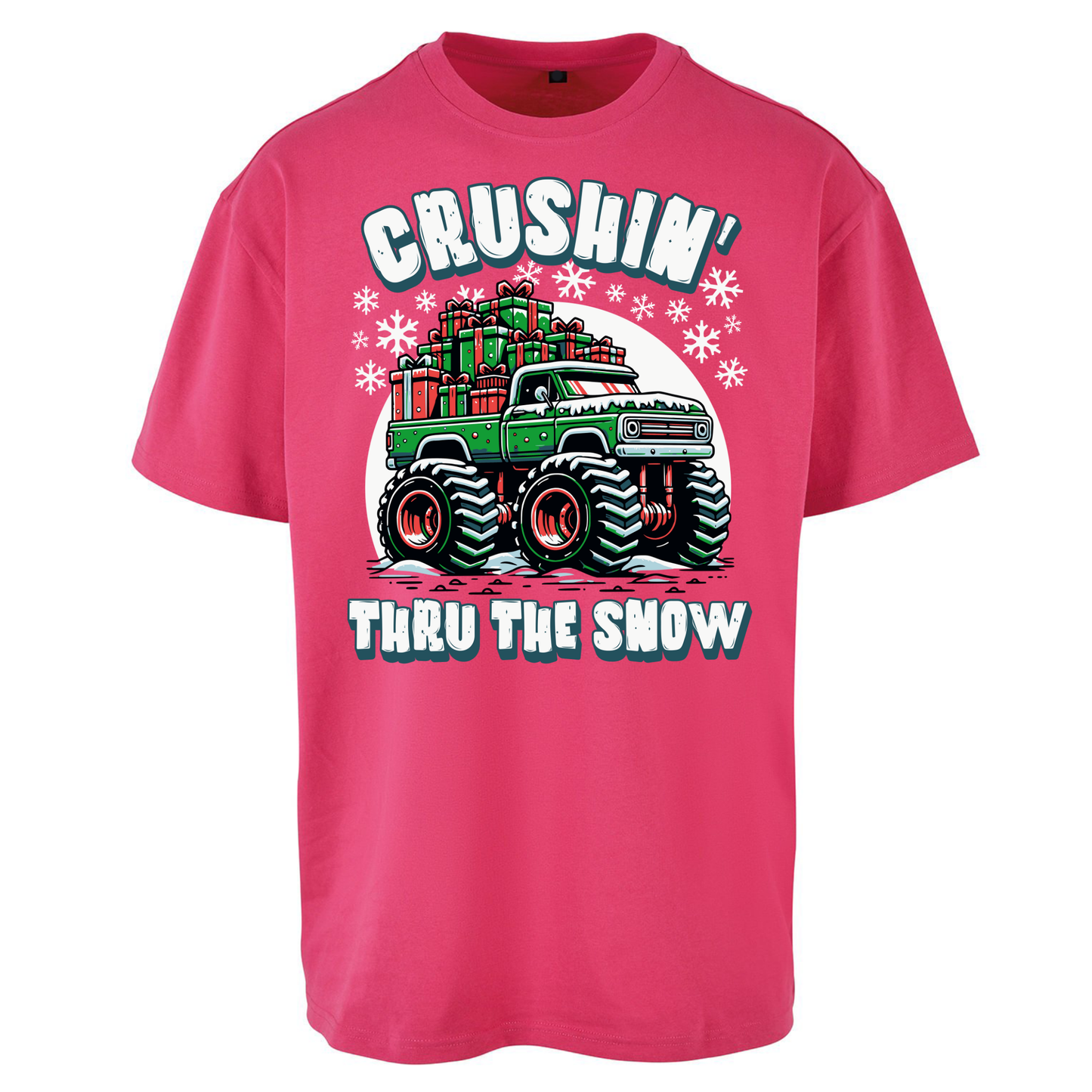 Crushin Thru The Snow Oversized T Shirts