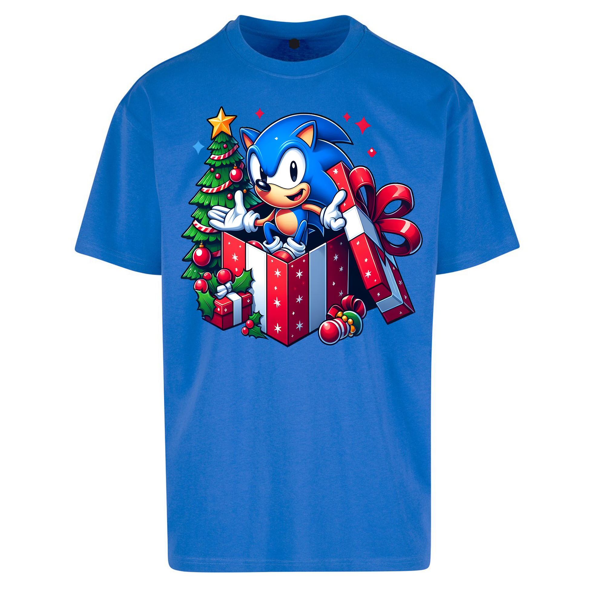 Sonic The Hedgehog Christmas Oversized T Shirts