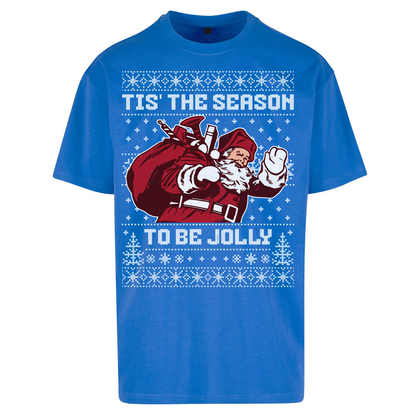 Tis The Season To Be Jolly Christmas Oversized T Shirts