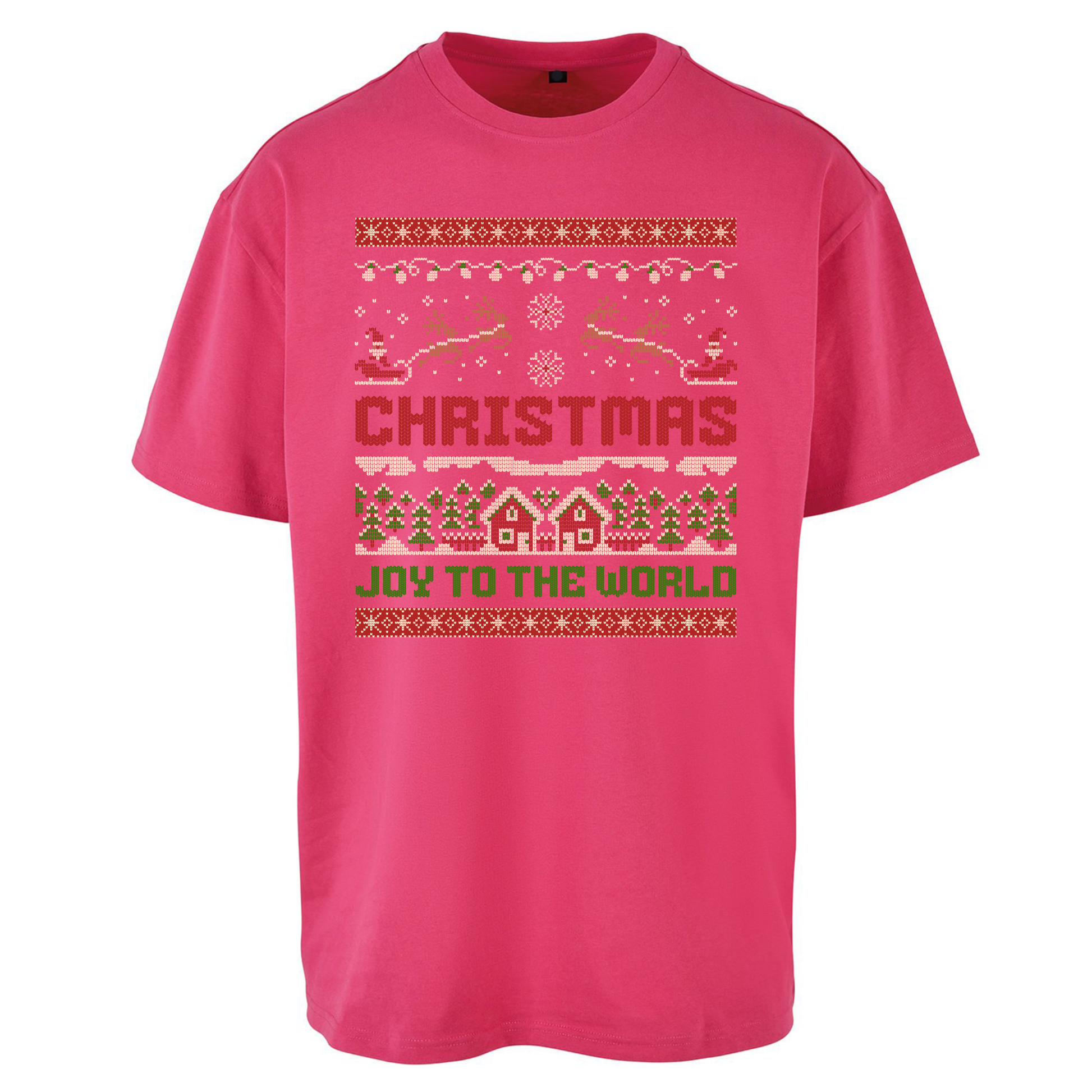 Christmas Joy to the World Christmas Oversized T Shirts