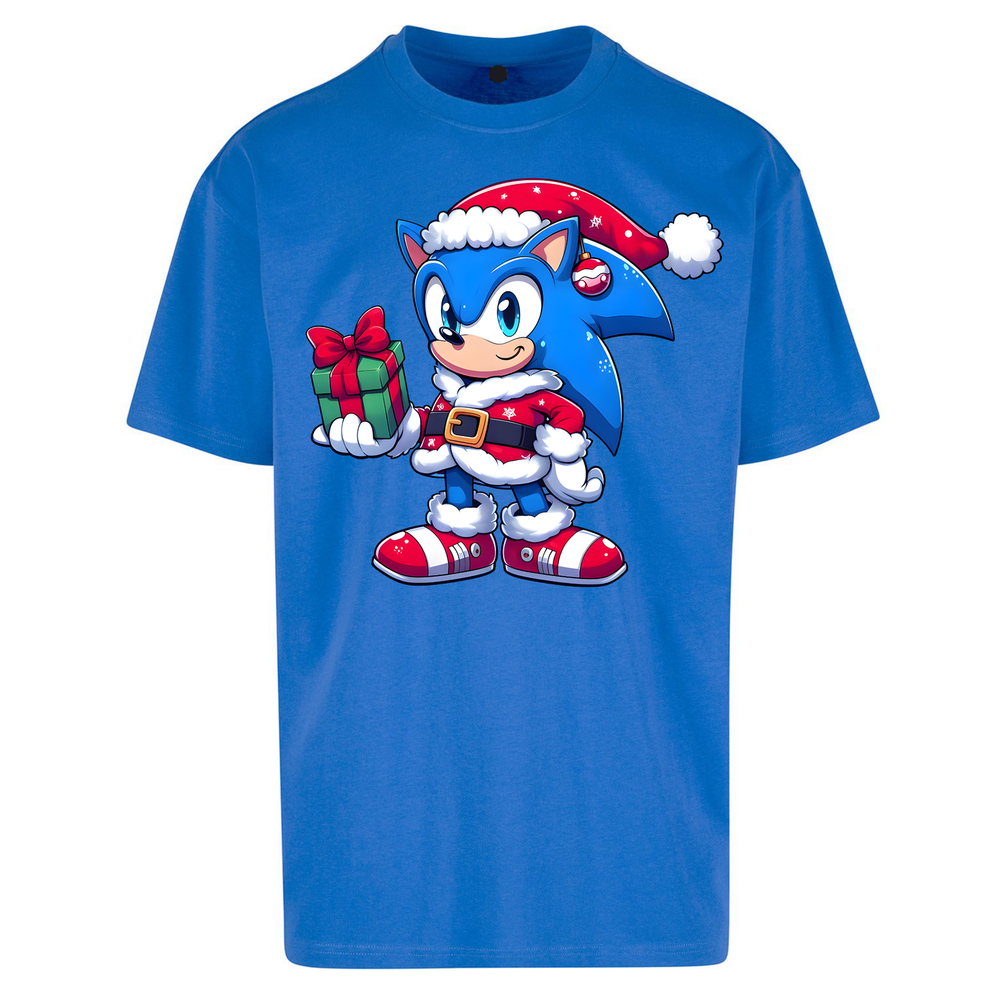 Sonic The Hedgehog Santa Oversized T Shirts