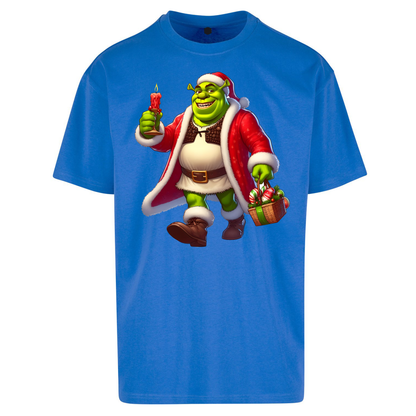Shrek Santa Candle Oversized T Shirts