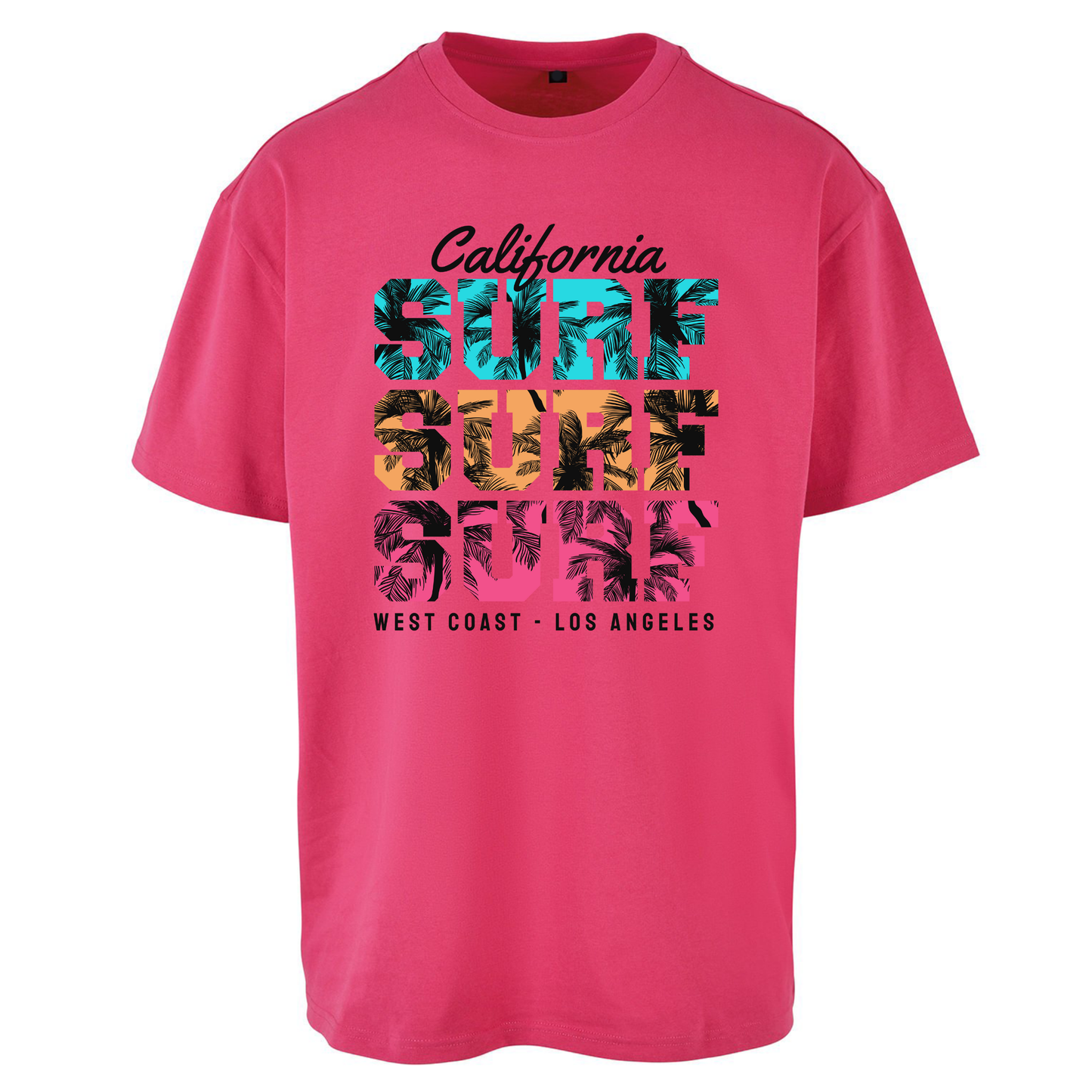 California Surf Surf Surf Oversized T Shirts