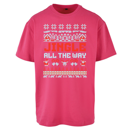 Jingle All The Way Christmas Oversized T Shirts