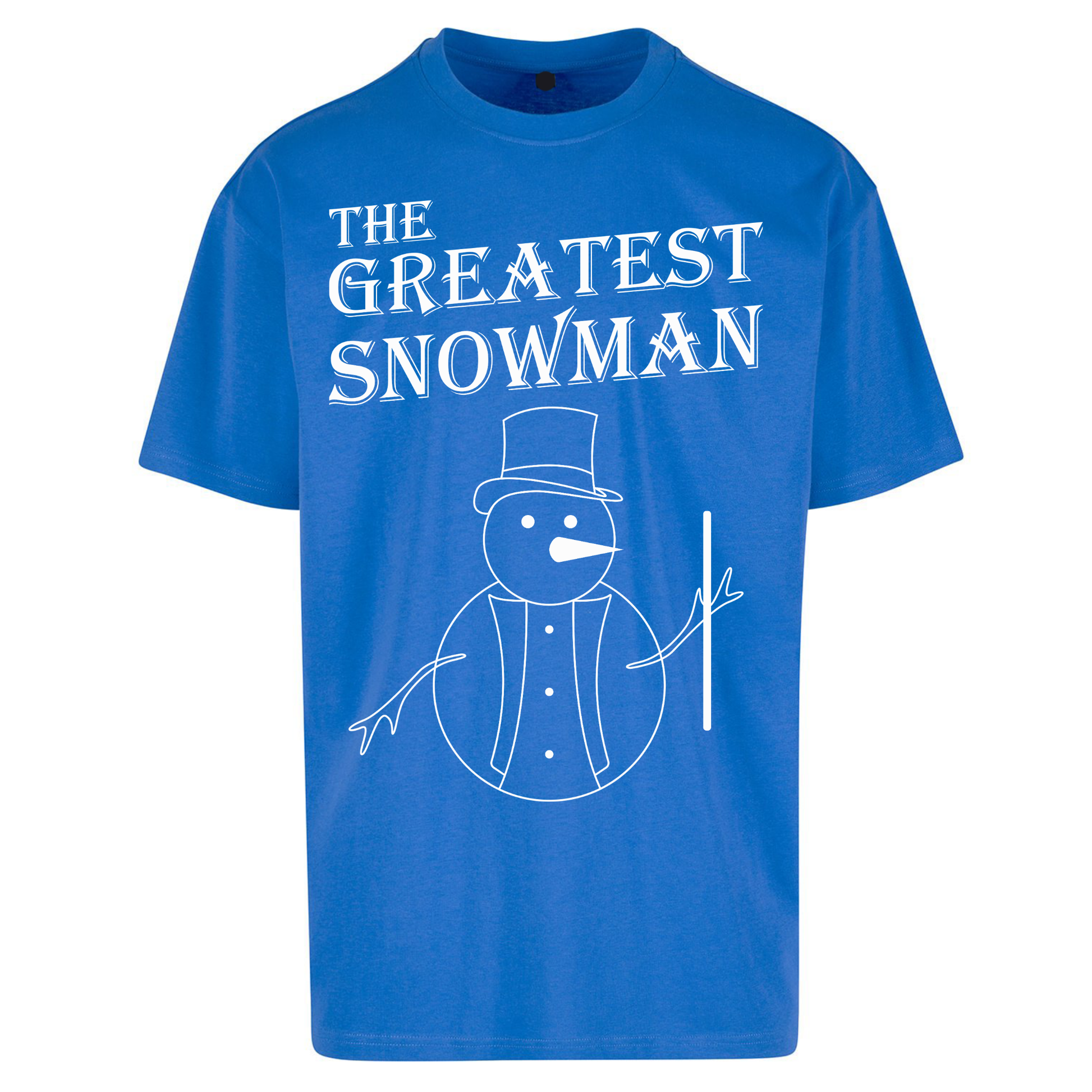 The Greatest Snowman Christmas Oversized T Shirts
