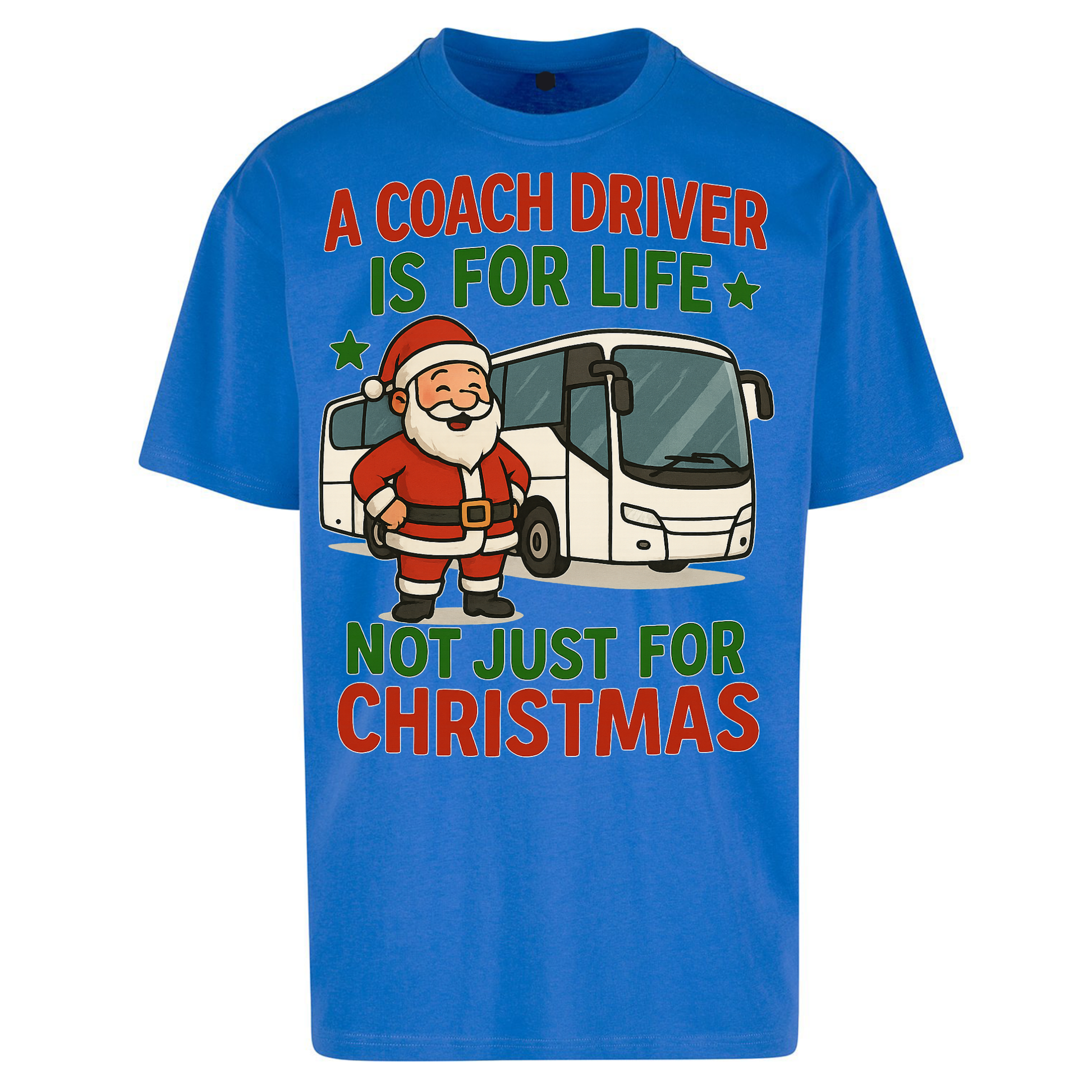 Coach Driver Christmas Oversized T Shirts