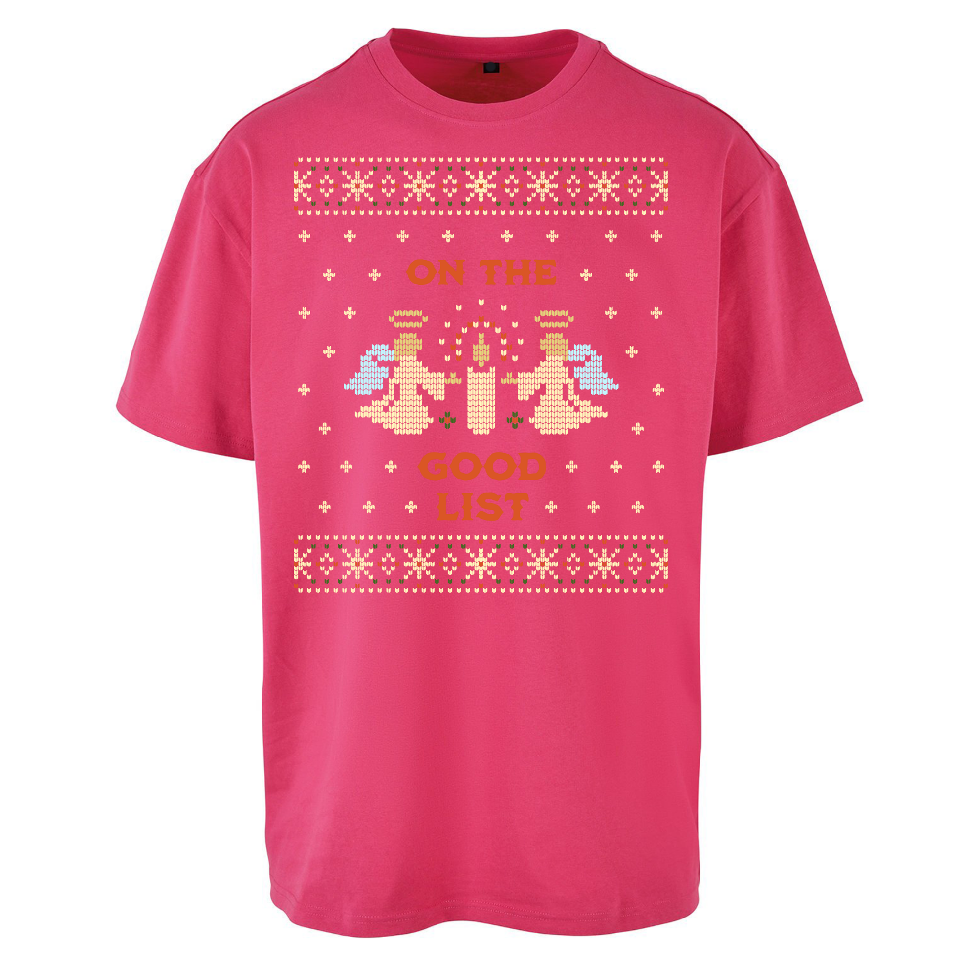 On The Good List Christmas Oversized T Shirts