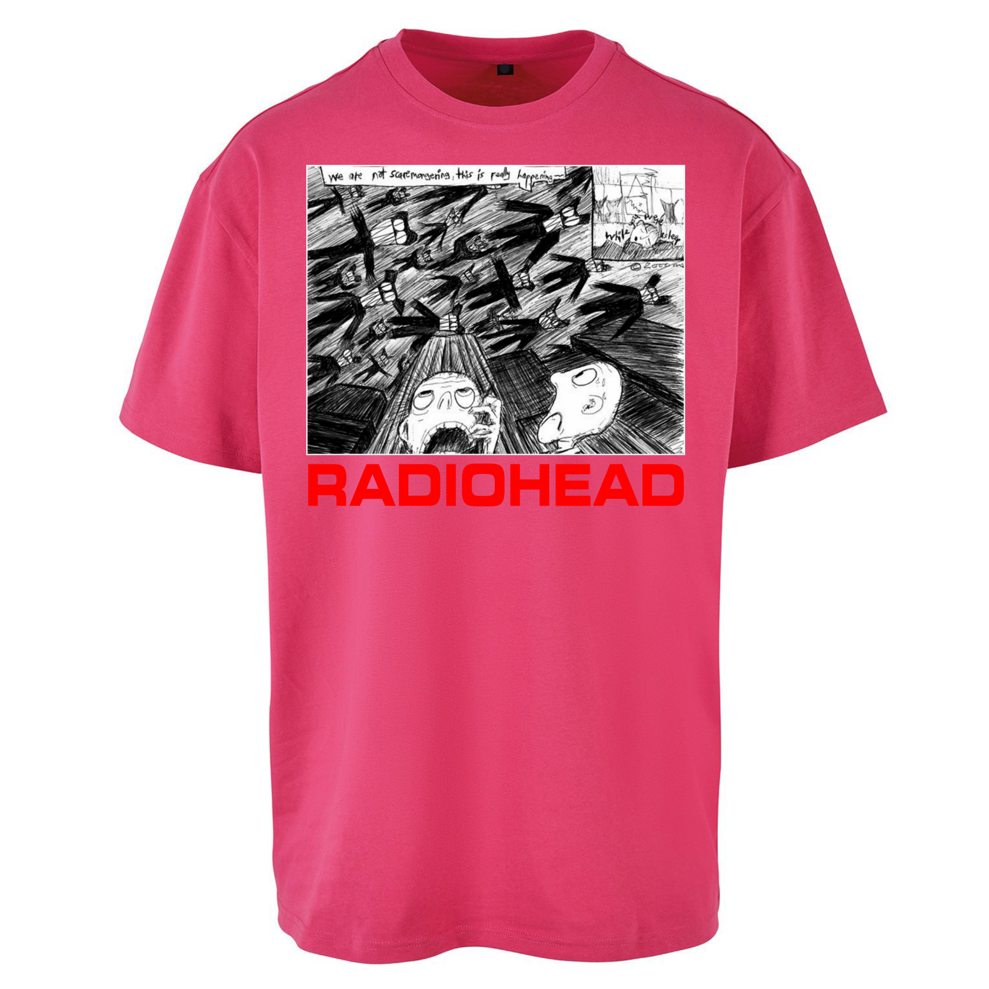 Radiohead We Are Not Screaming Oversized T Shirts