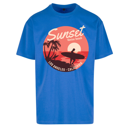 Sunset Venice Beach Oversized T Shirts