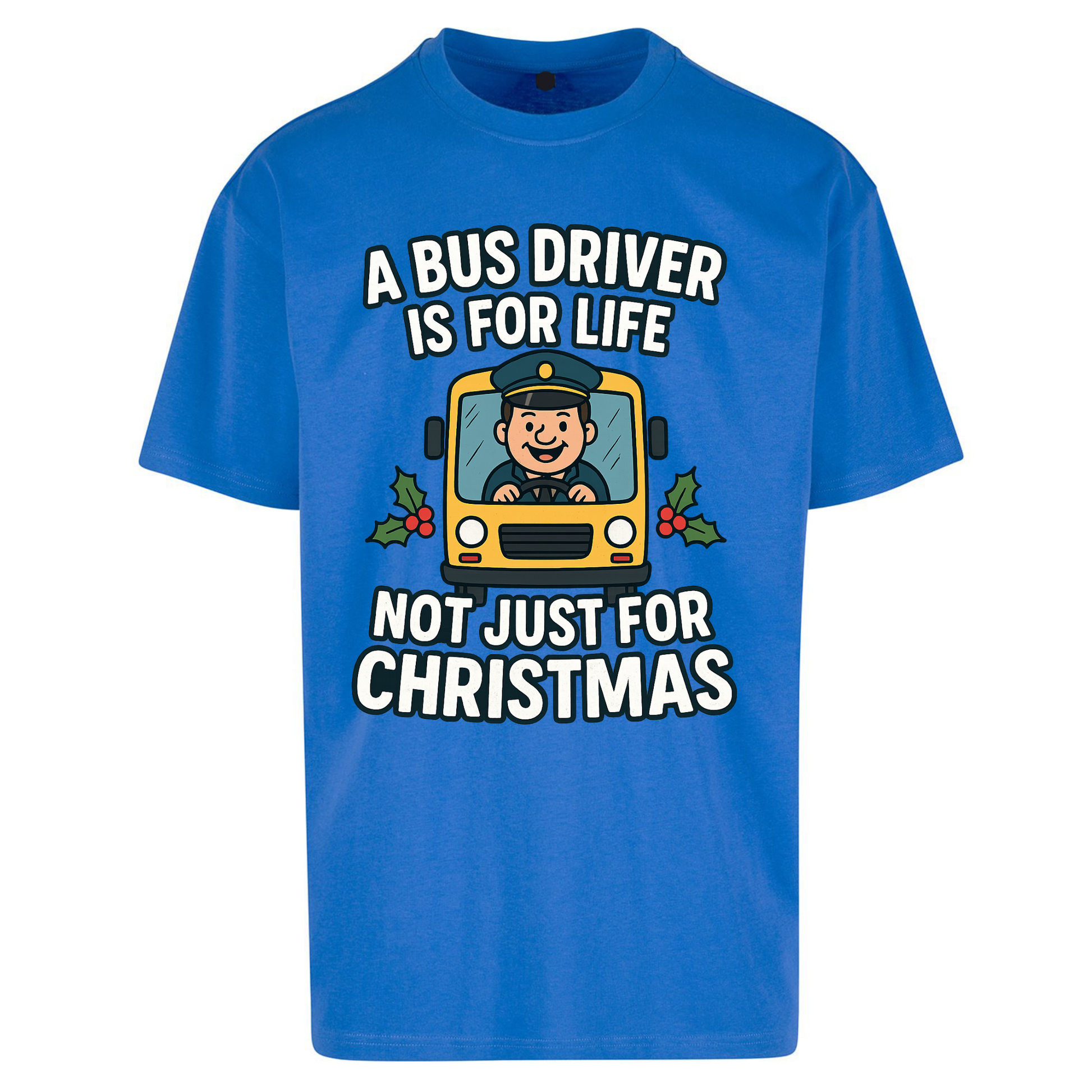 Bus Driver Christmas Oversized T Shirts