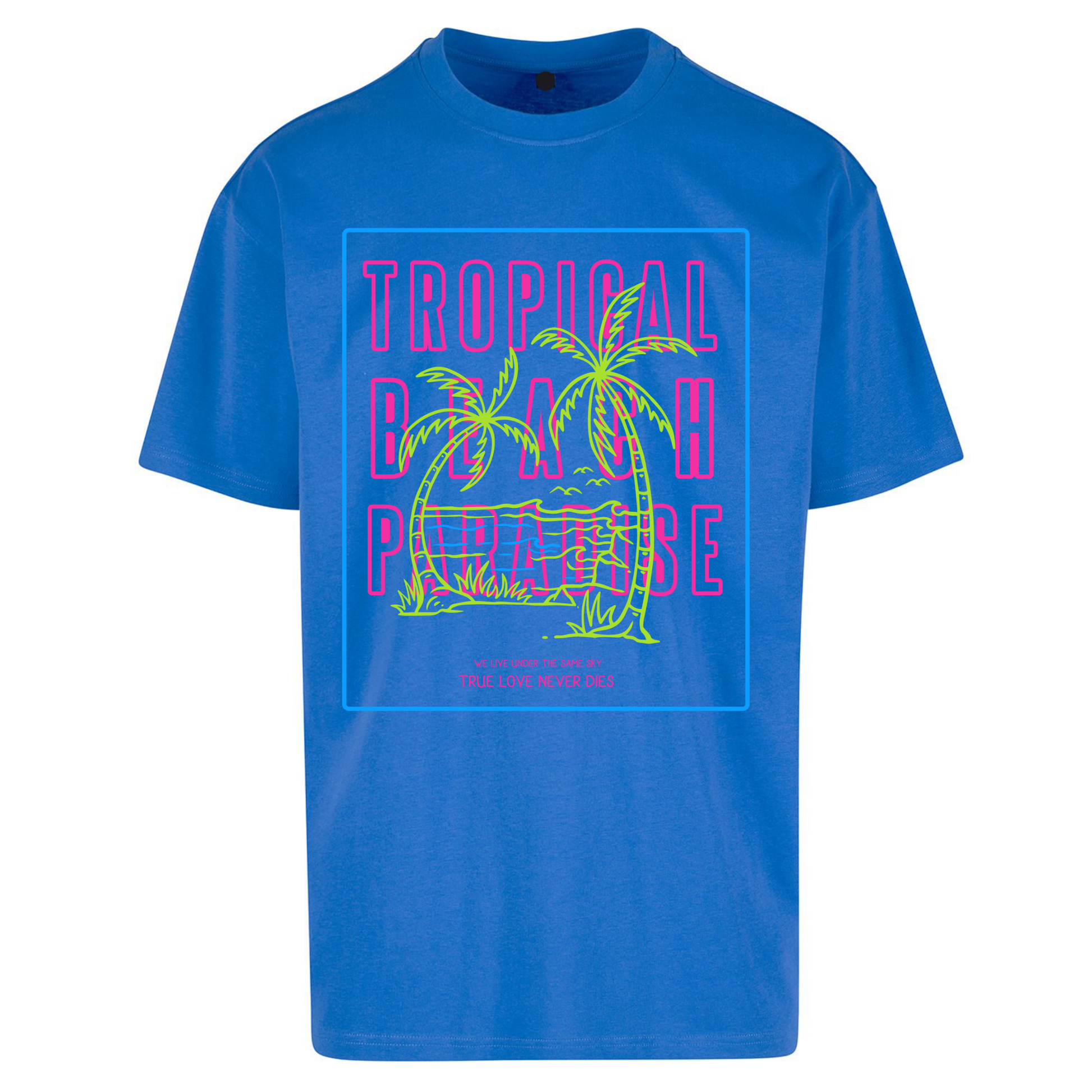 Tropical Beach Paradise Oversized T Shirts