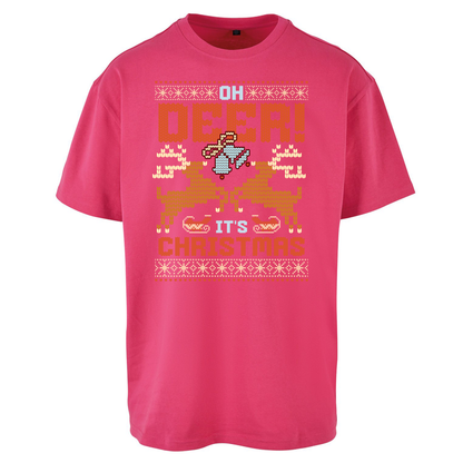 Oh Deer its Christmas Oversized T Shirts
