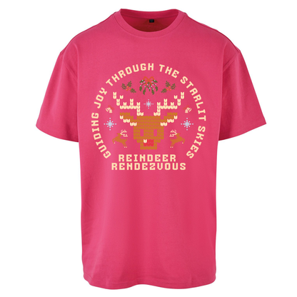 Reindeer Rendezvous Christmas Oversized T Shirts