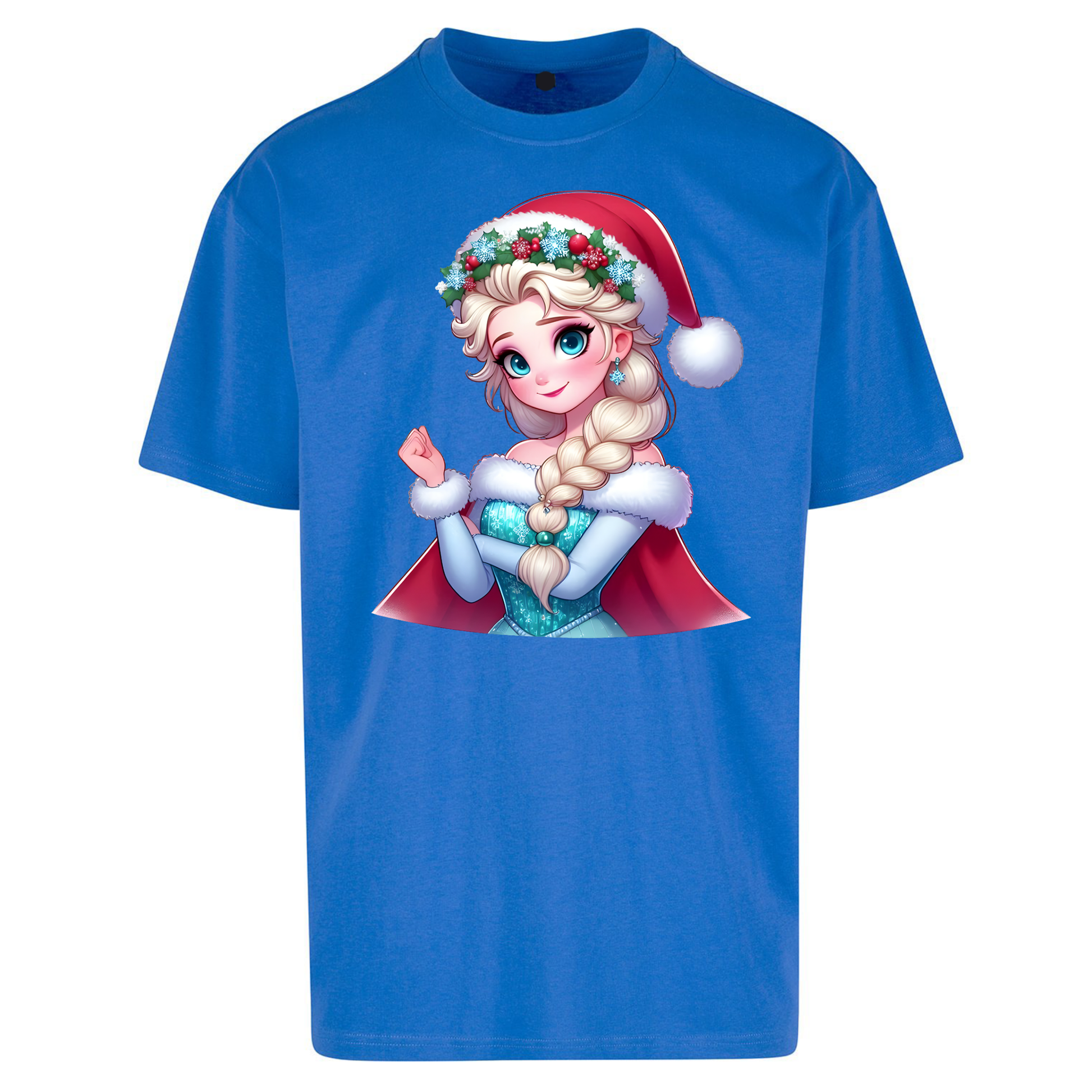 Elsa Frozen Santa Oversized T Shirts