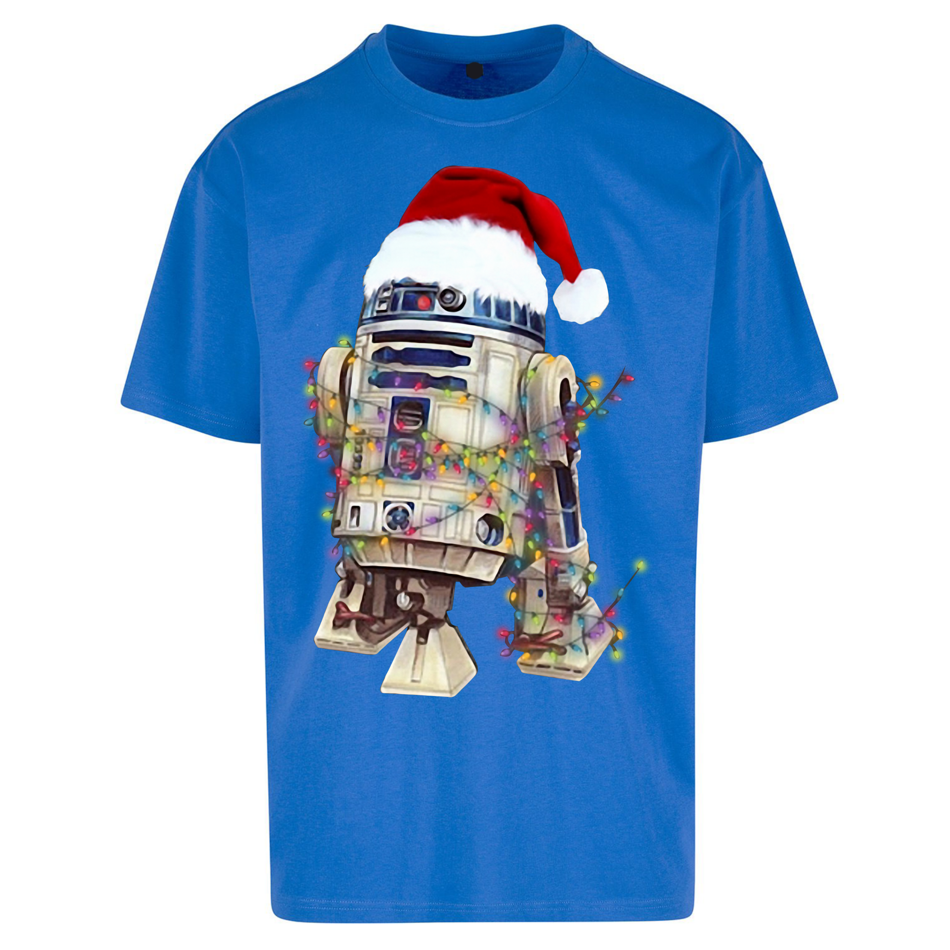 R2D2 Christmas Santa Christmas Oversized T Shirts