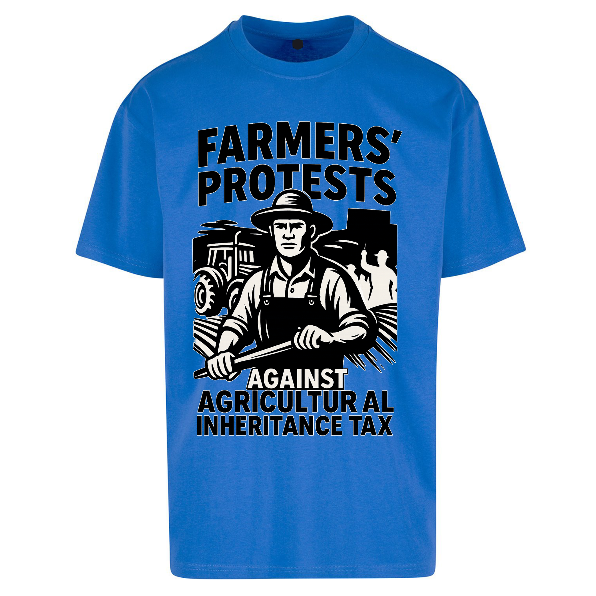 Farmers’ Protests Against Agricultural Inheritance Tax Oversized T Shirts