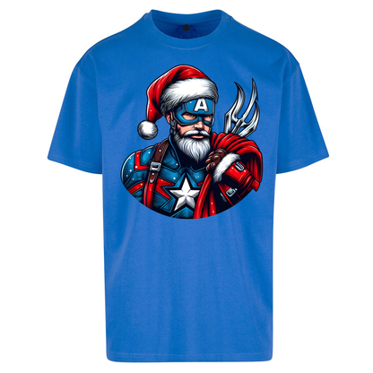 Captain America Santa Oversized T Shirts