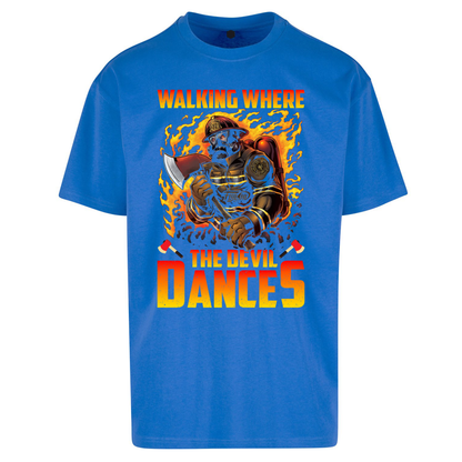 Walking Where The Devil Dances Oversized T Shirts