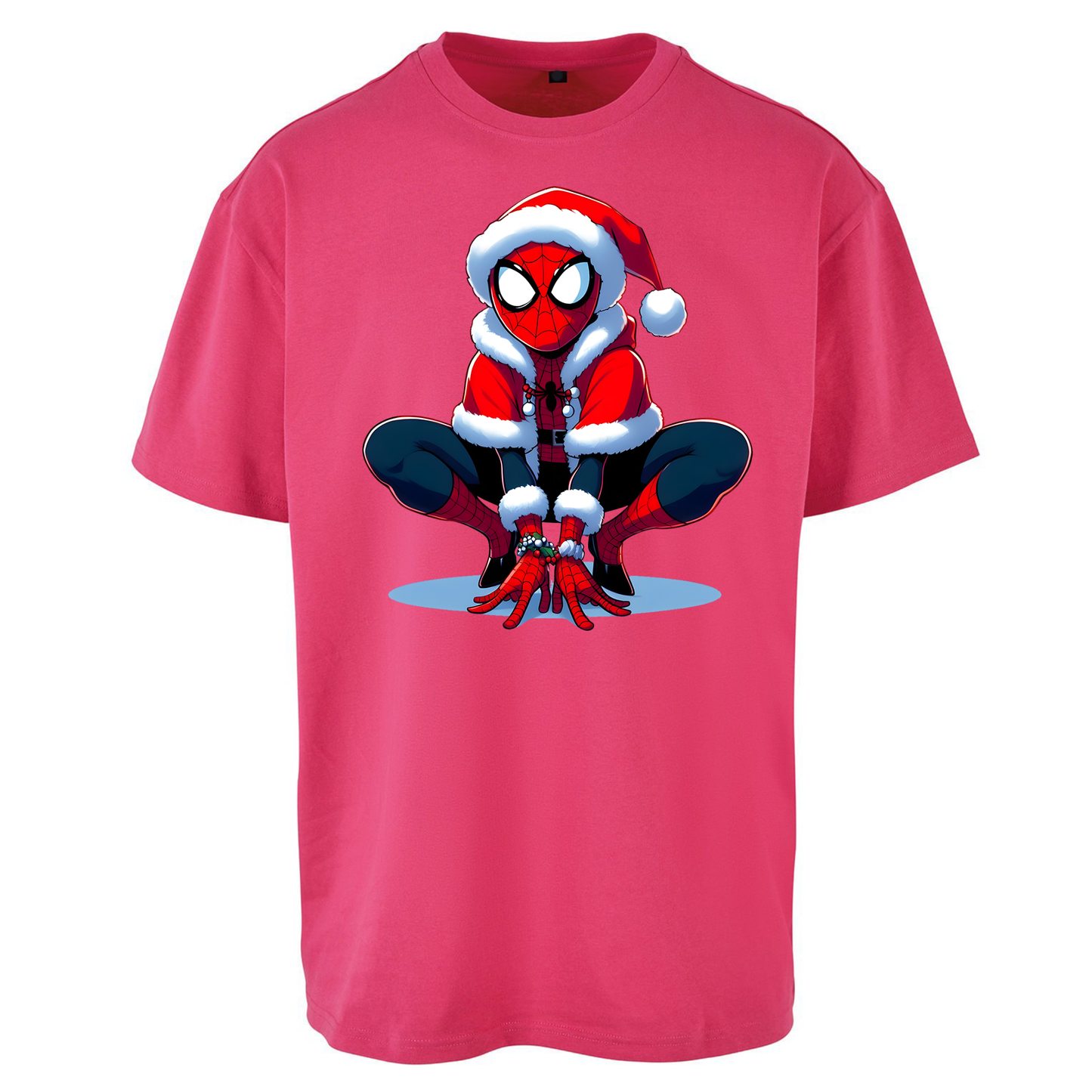 Spiderman Santa Oversized T Shirts