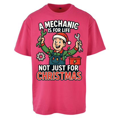 Mechanic Christmas Oversized T Shirts