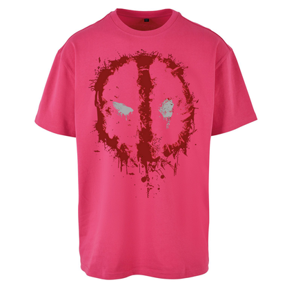 Marvel Deadpool Splatter Icon Oversized T Shirts