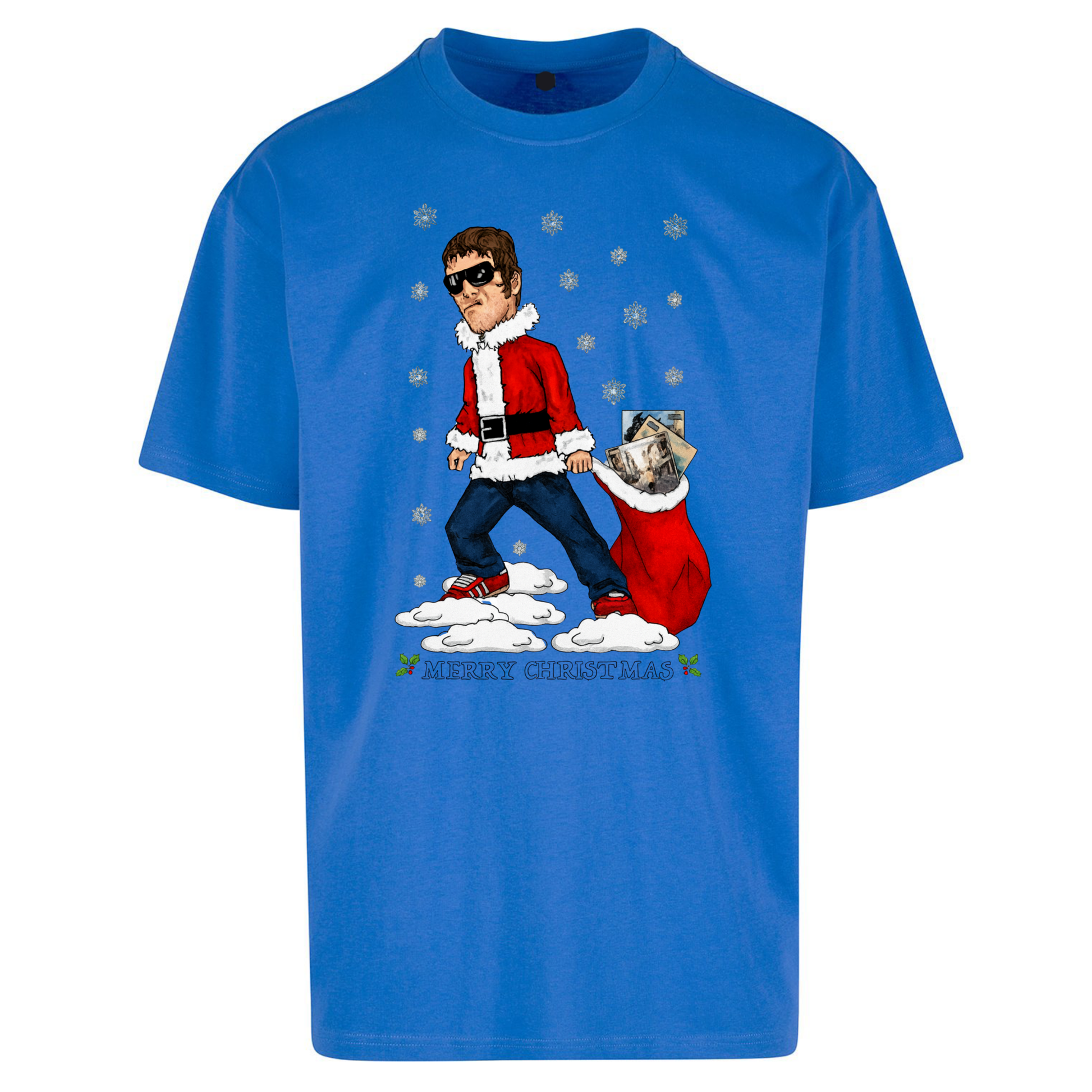 Liam Gallagher Christmas Santa Oversized T Shirts
