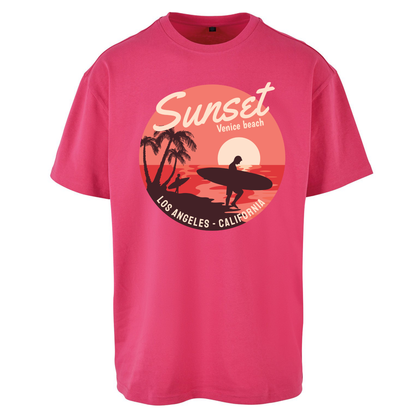 Sunset Venice Beach Oversized T Shirts