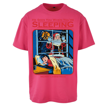 Creepy Santa Claus Christmas Oversized T Shirts