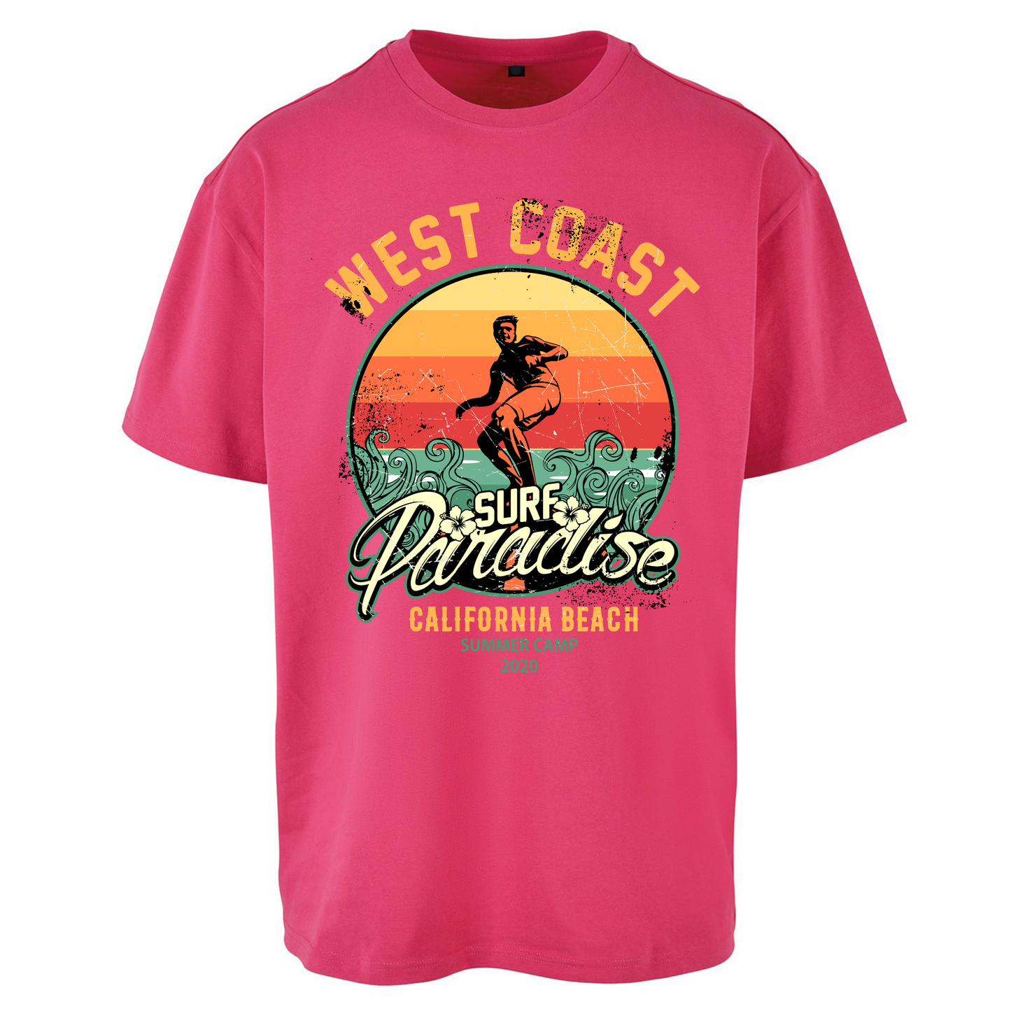 West Coast Surf Paradise Oversized T Shirts