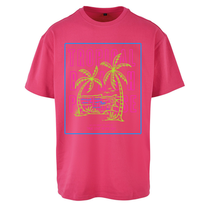 Tropical Beach Paradise Oversized T Shirts
