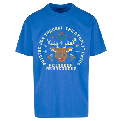 Reindeer Rendezvous Christmas Oversized T Shirts