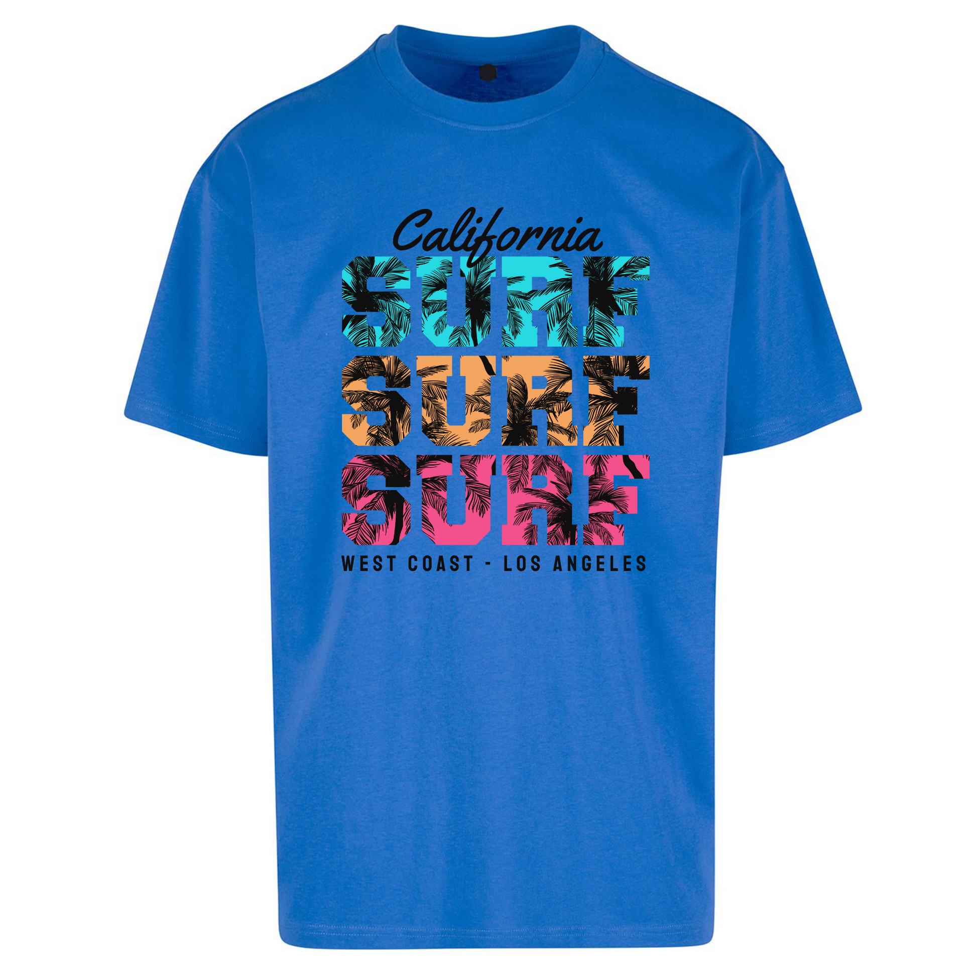 California Surf Surf Surf Oversized T Shirts