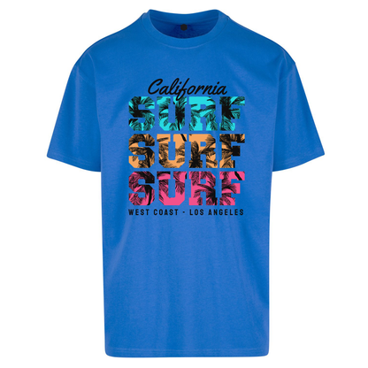 California Surf Surf Surf Oversized T Shirts