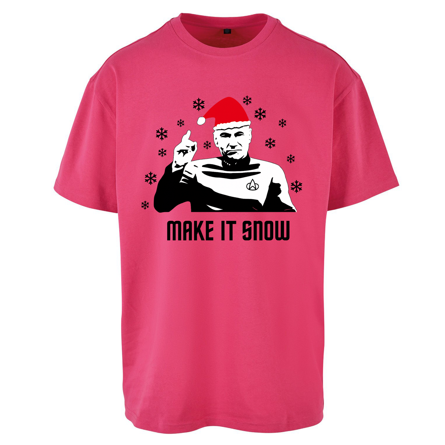 Make It Snow Oversized T Shirts