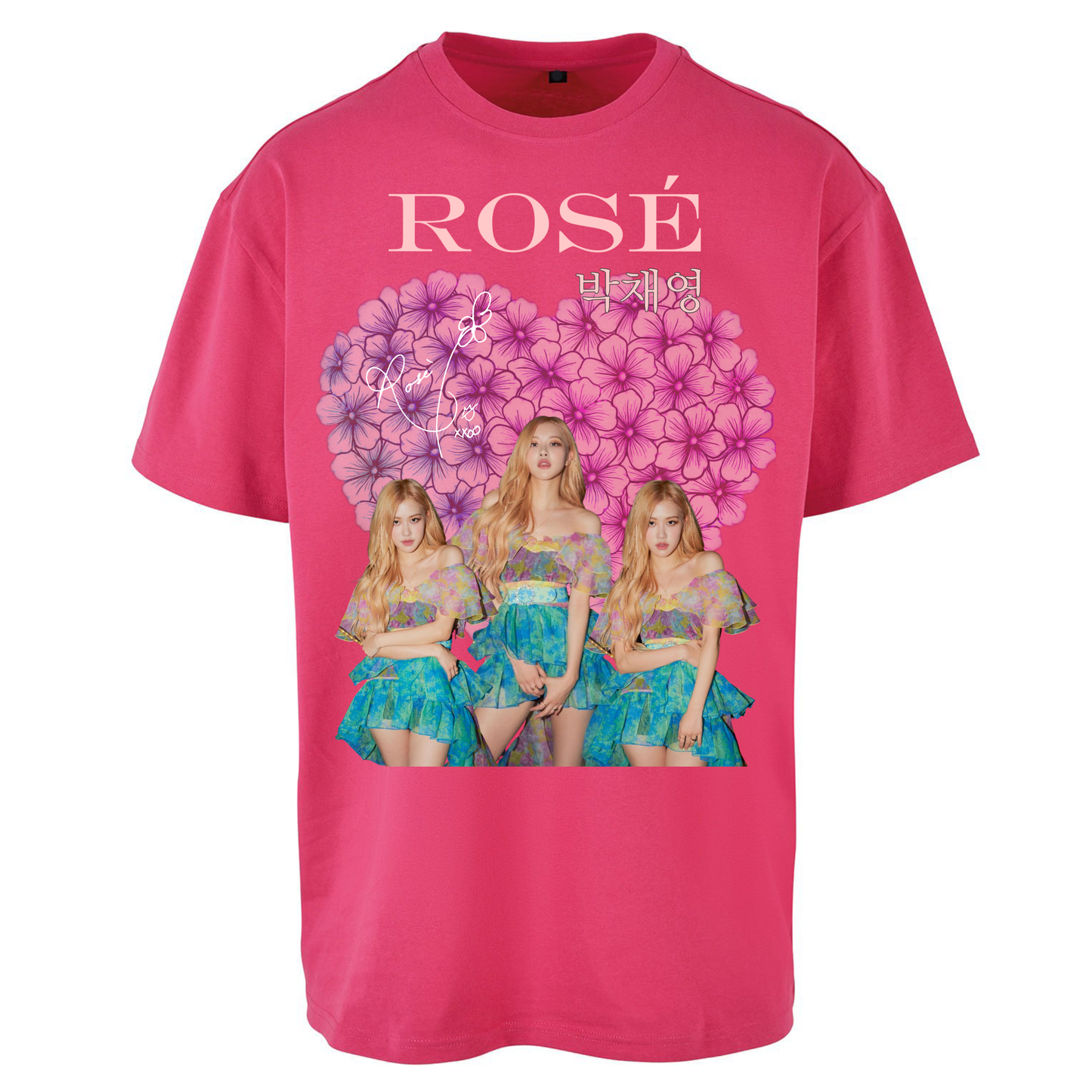 Rose K Pop Oversized T Shirts