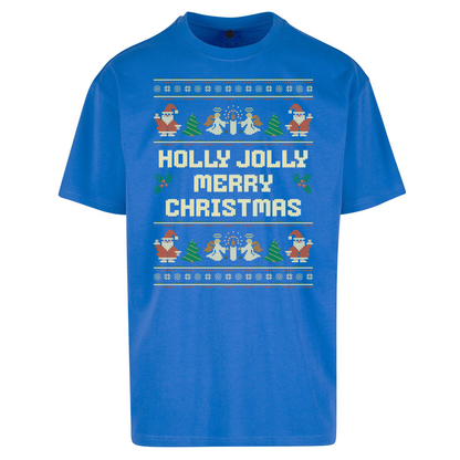 Holly Jolly Merry Christmas Oversized T Shirts