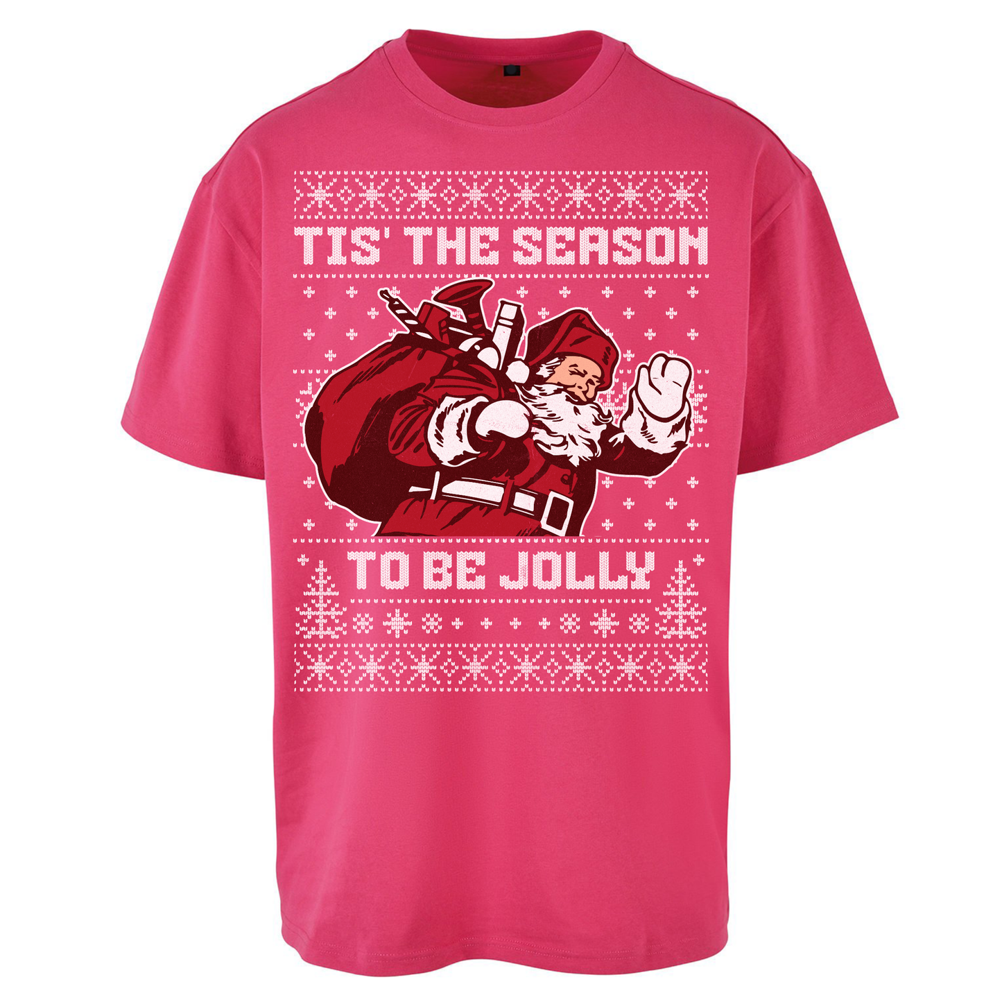 Tis The Season To Be Jolly Christmas Oversized T Shirts