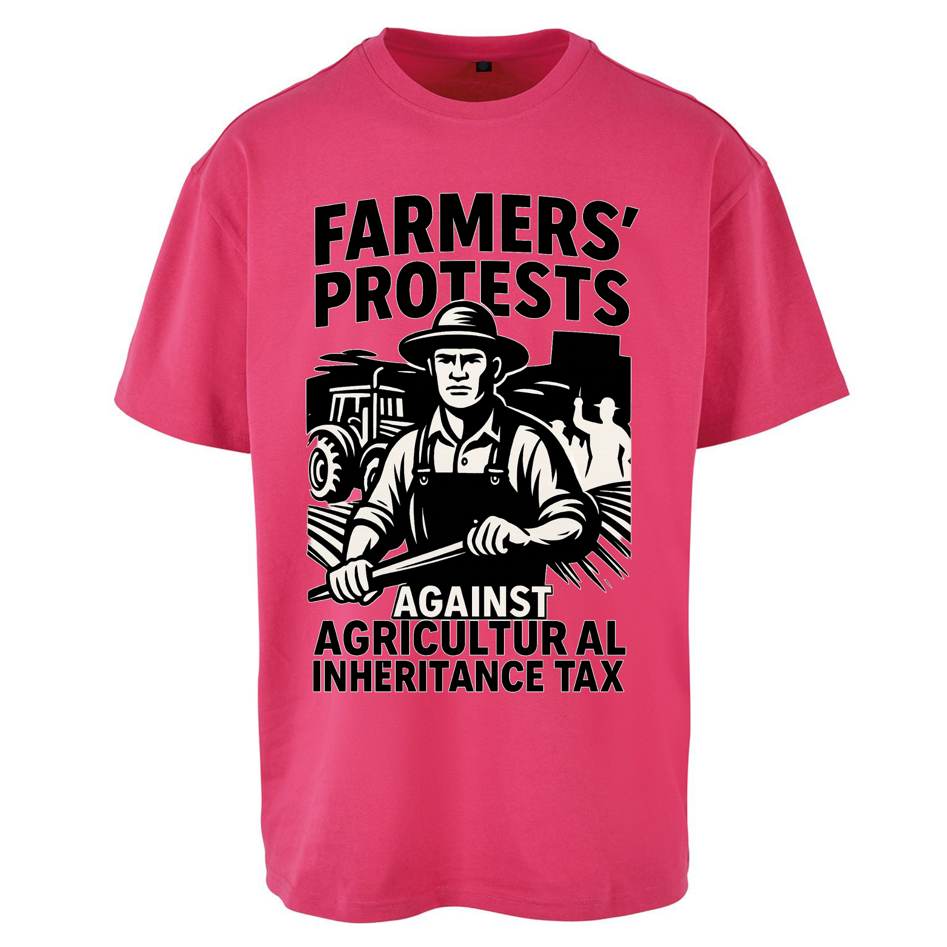Farmers’ Protests Against Agricultural Inheritance Tax Oversized T Shirts