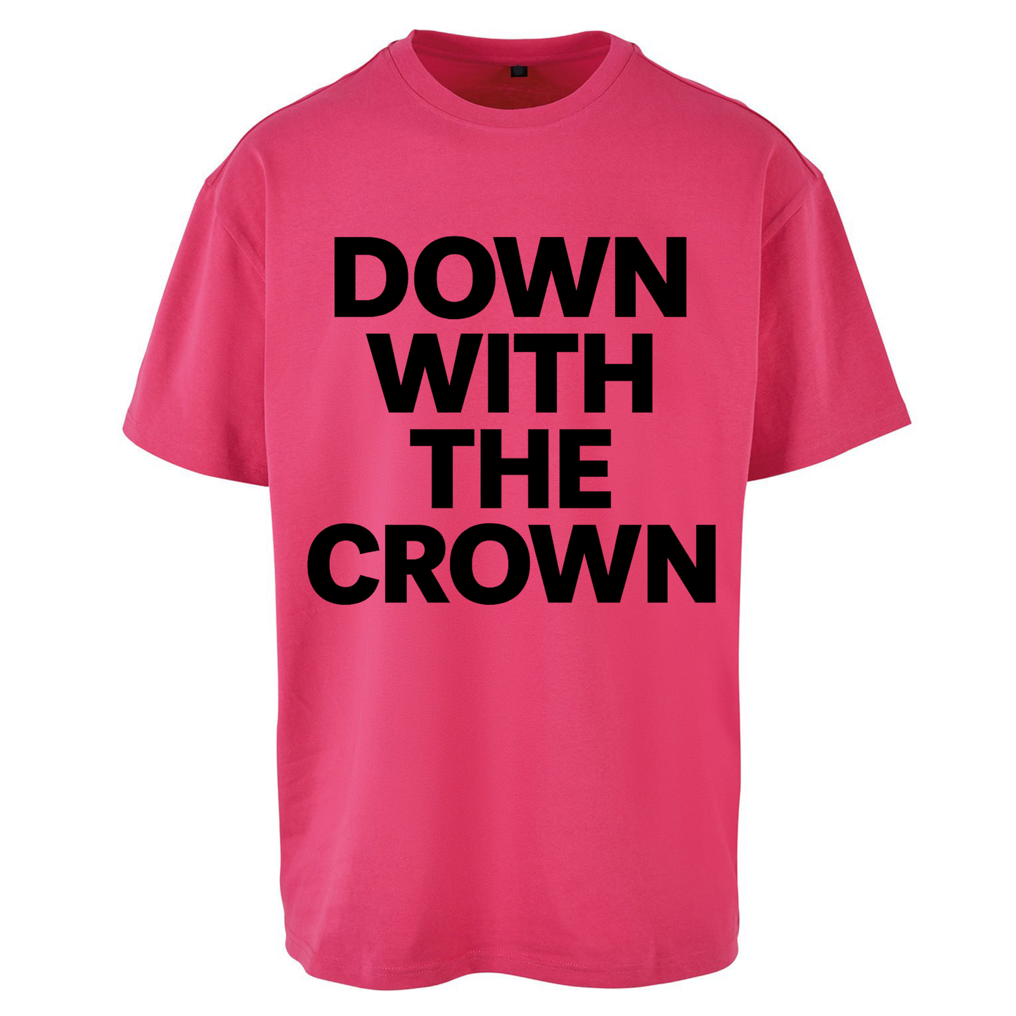 DOWN WITH THE CROWN Oversized T Shirts