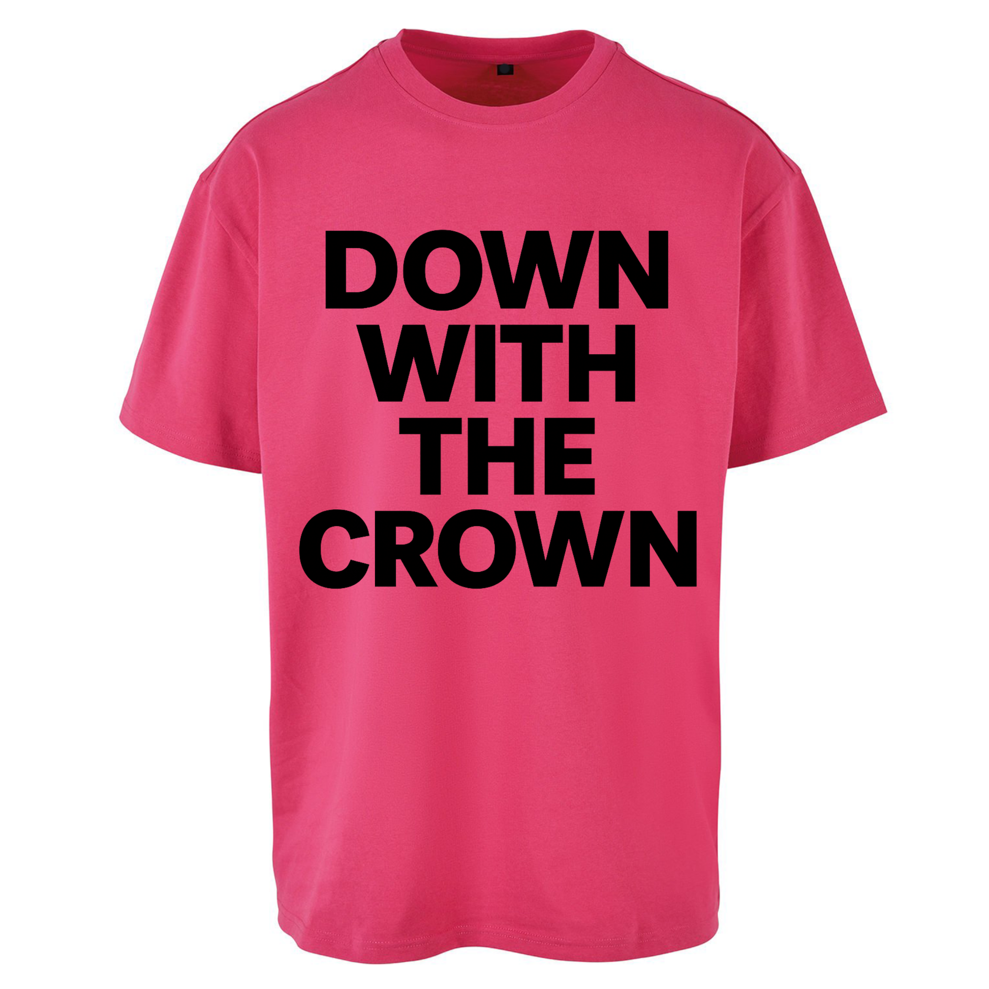 DOWN WITH THE CROWN Oversized T Shirts