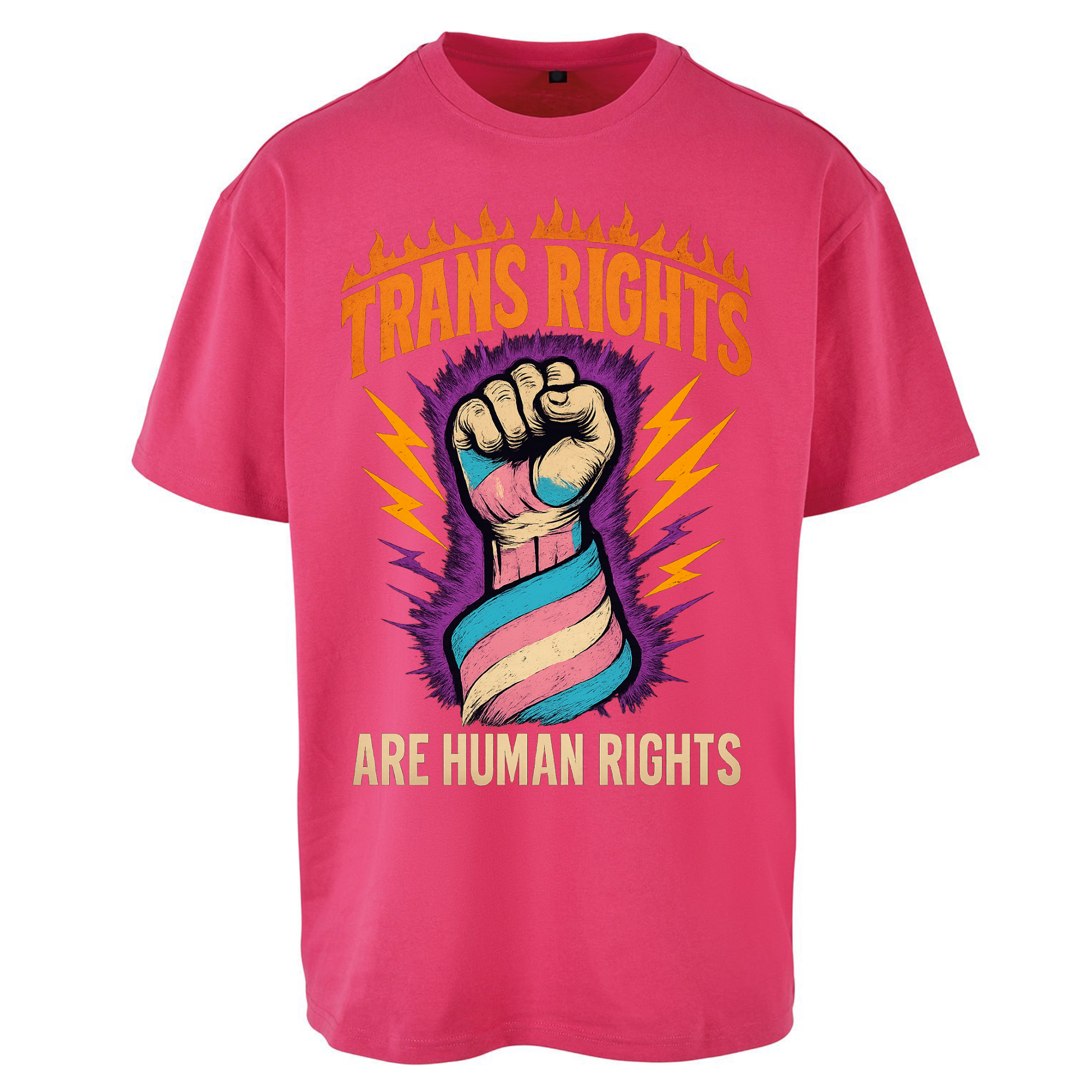 Trans Rights Are Human Rights Oversized T Shirts