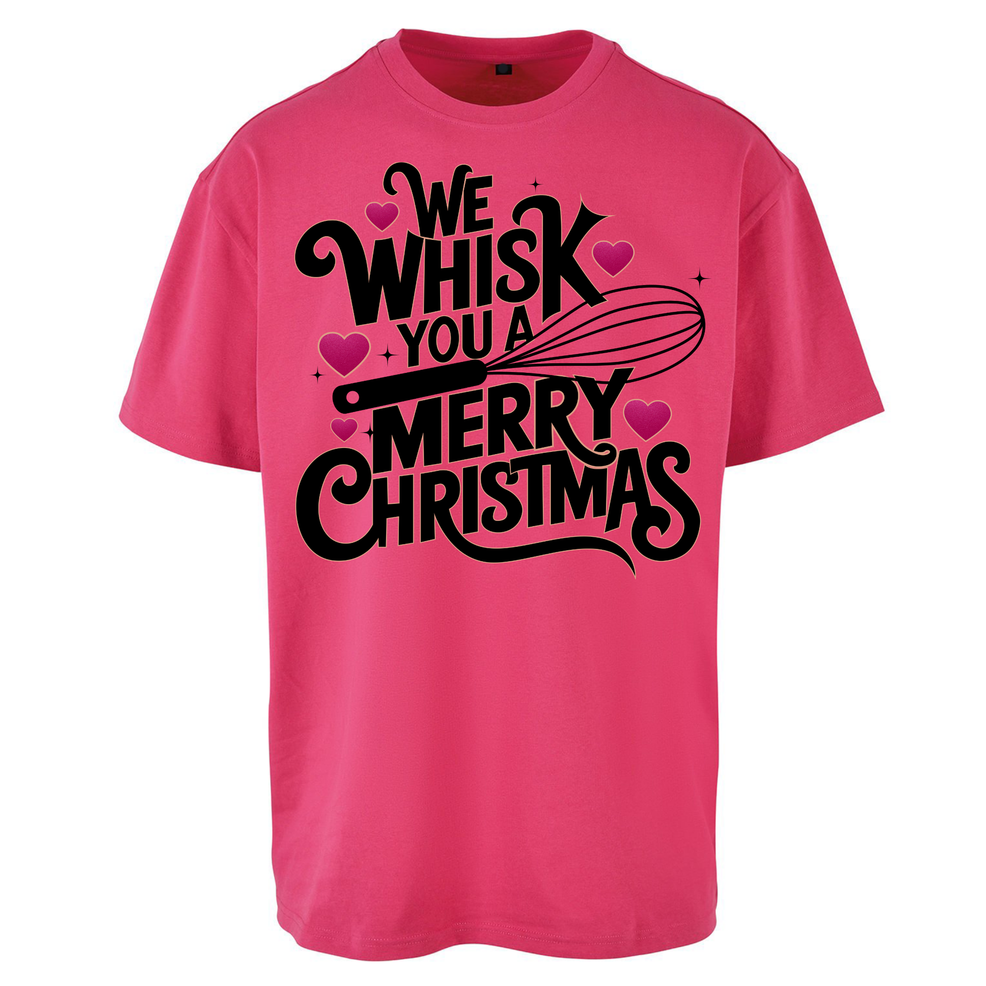 We Whisk You a Merry Christmas Oversized T Shirts