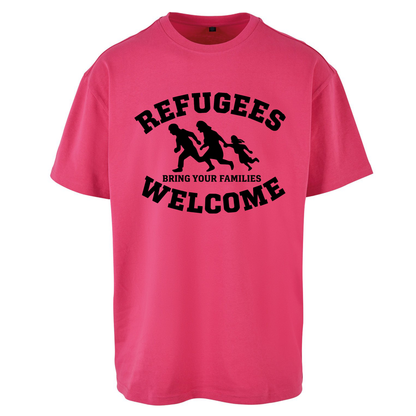 Welcome Refugees Oversized T Shirts