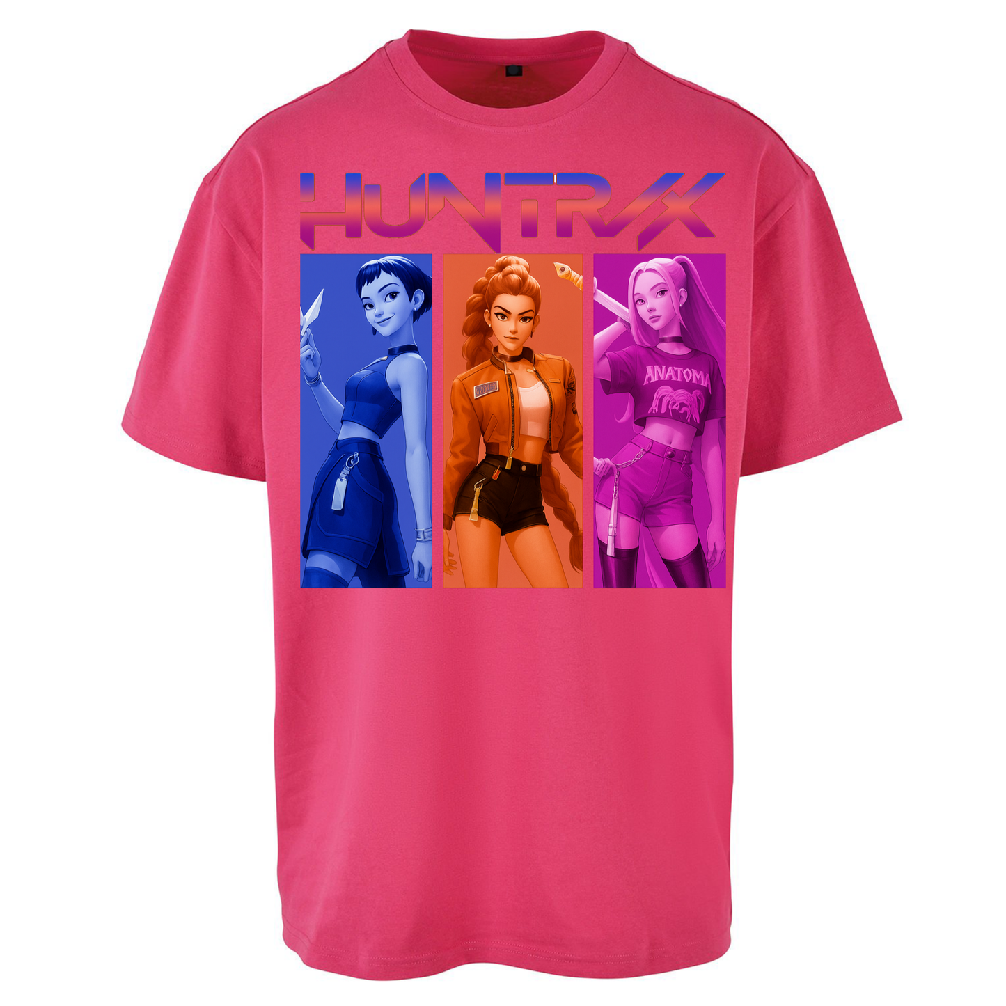 Kpop Demon Hunters Huntrix Oversized T Shirts