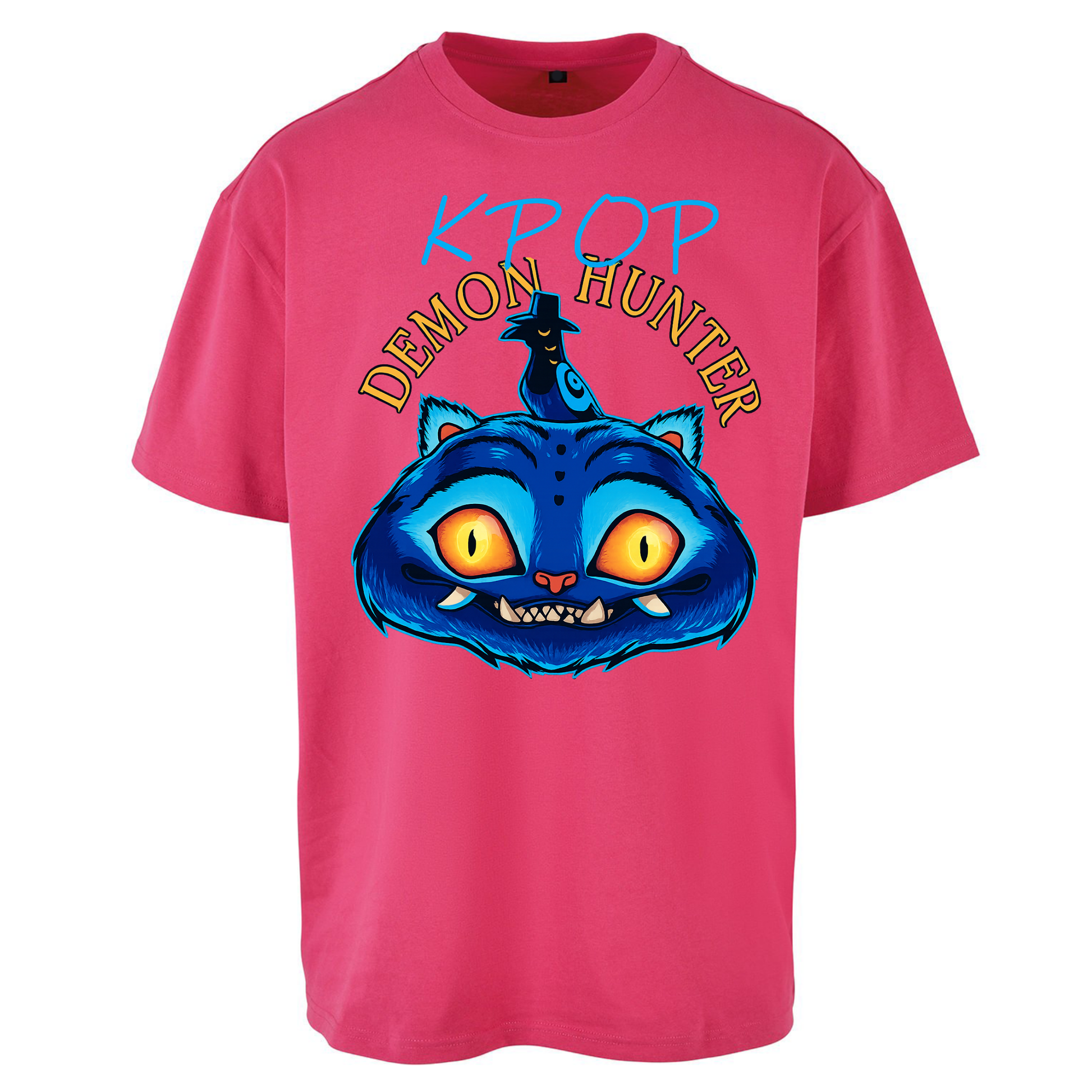 Kpop Demon Hunter Derpy Tiger Oversized T Shirts