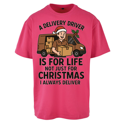 Delivery Driver Christmas Oversized T Shirts