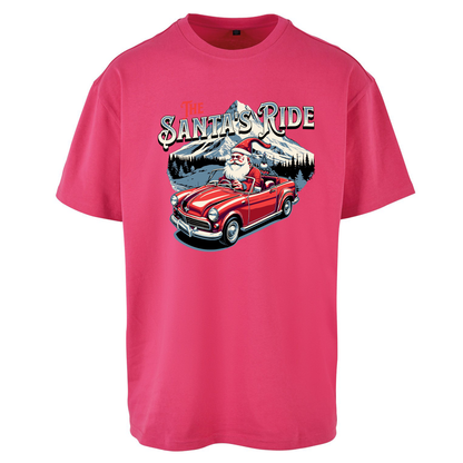 The Santas Ride Christmas Oversized T Shirts