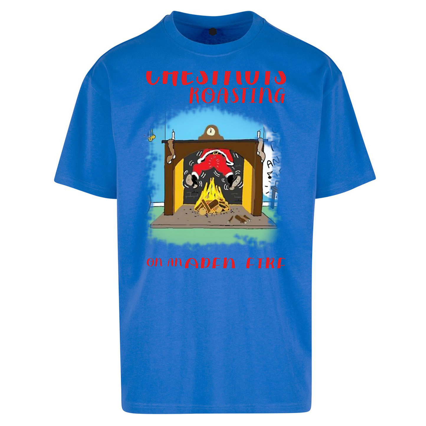 Chestnuts Roasting On An Open Fire Christmas Oversized T Shirts