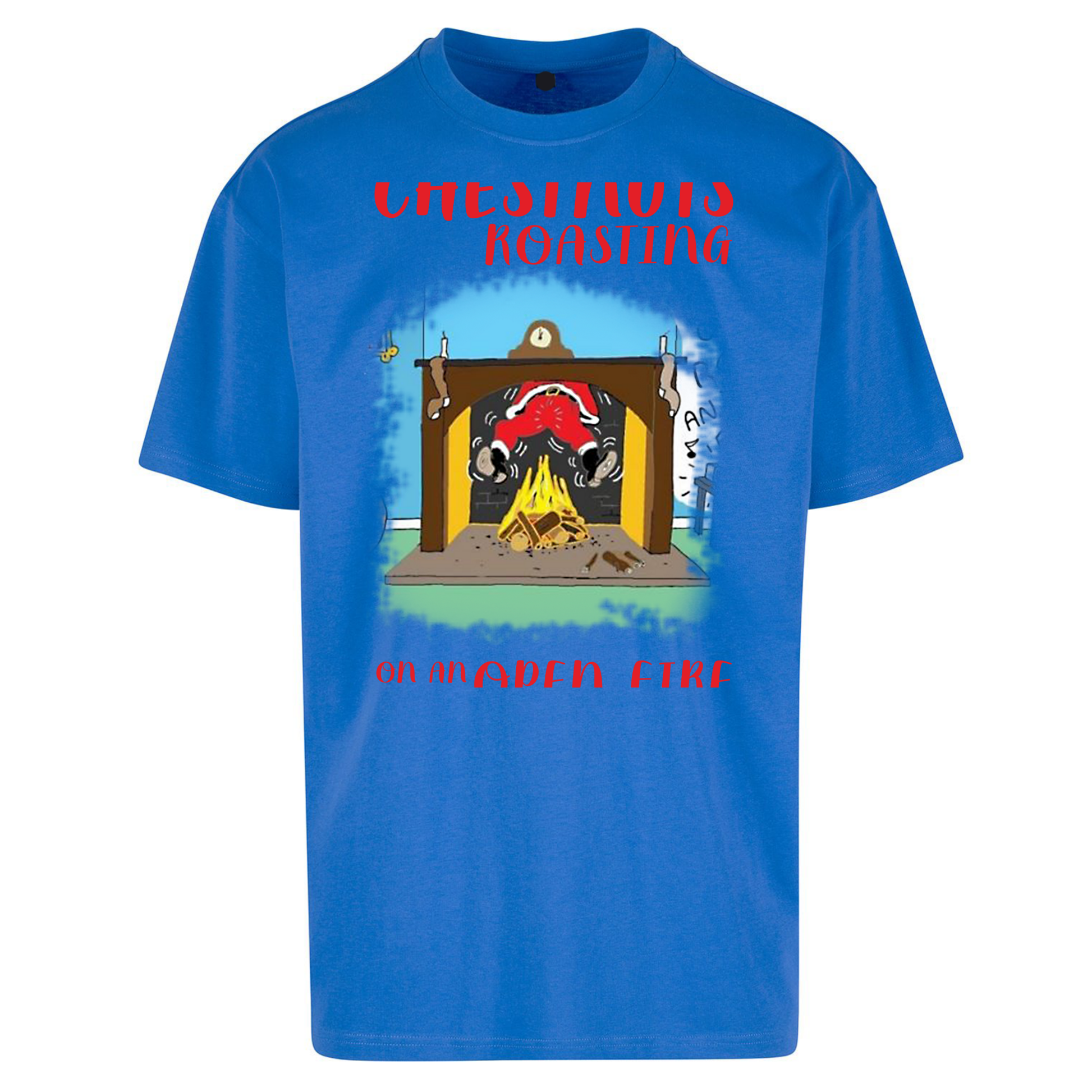 Chestnuts Roasting On An Open Fire Christmas Oversized T Shirts